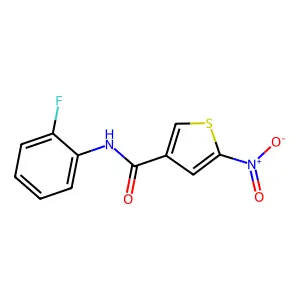 N-(2-Fluorophenyl)-5-nitro-3-thiophenecarboxamide structure