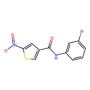 3-Thiophenecarboxamide, N-(3-bromophenyl)-5-nitro- structure