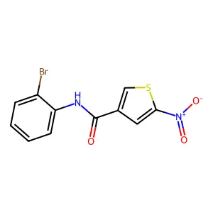 3-Thiophenecarboxamide, N-(2-bromophenyl)-5-nitro- structure
