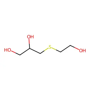 3-((2-Hydroxyethyl)thio)-1,2-propanediol structure