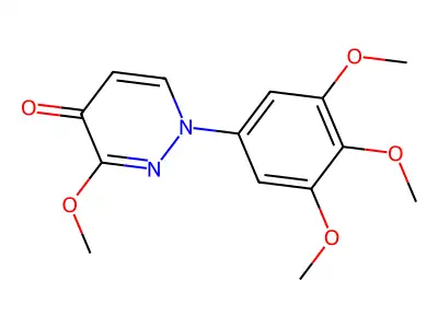 4(1H)-Pyridazinone, 3-methoxy-1-(3,4,5-trimethoxyphenyl)- structure