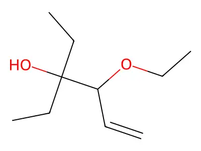 5-Hexen-3-ol, 4-ethoxy-3-ethyl- structure