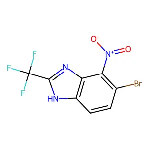Benzimidazole, 5-bromo-4-nitro-2-(trifluoromethyl)- structure