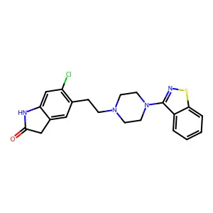 Ziprasidone structure