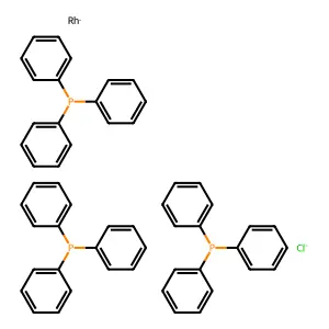Chlorotris(triphenylphosphine)rhodium(I) structure