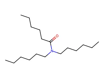Hexanamide, N,N-dihexyl- structure