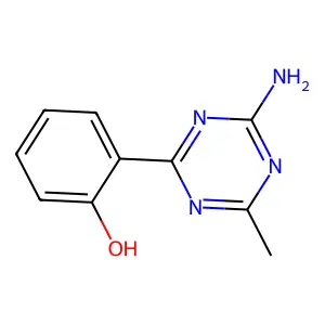 2-(4-Amino-6-methyl-1,3,5-triazin-2-yl)phenol structure