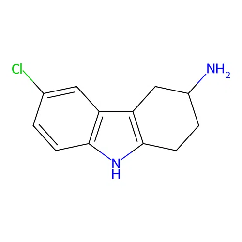 6-chloro-2,3,4,9-tetrahydro-1H-carbazol-3-amine structure