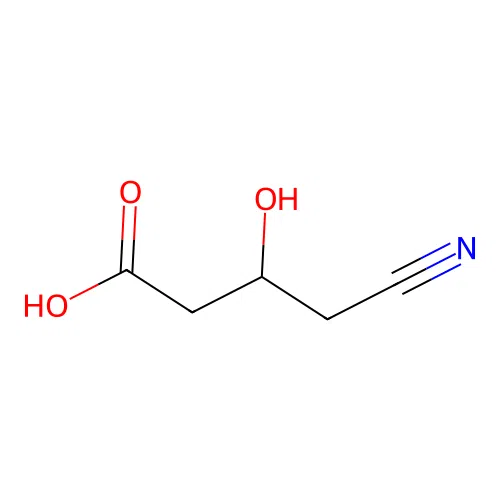 4-Cyano-3-hydroxybutanoic acid structure