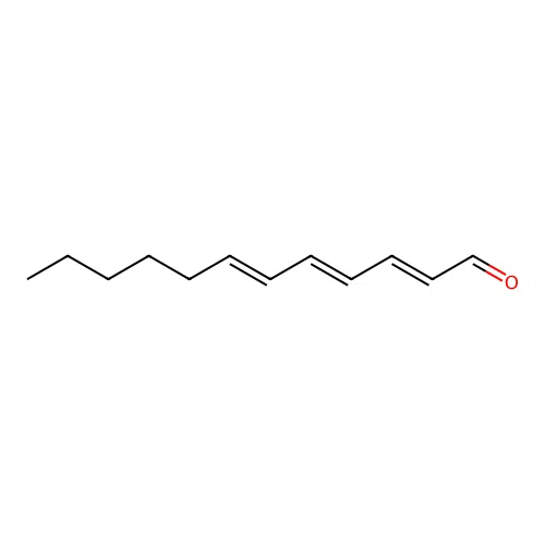 (E,E,E)-2,4,6-dodecatrienal structure