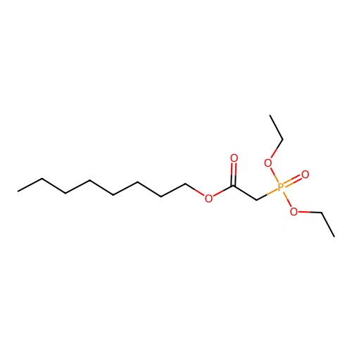 Acetic acid, (diethoxyphosphinyl)-, octyl ester structure