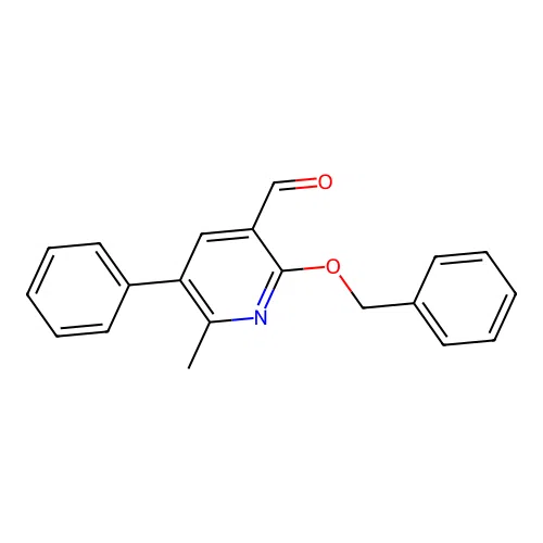 6-Methyl-5-phenyl-2-(phenylmethoxy)-3-pyridinecarboxaldehyde structure