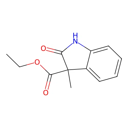 Ethyl 2,3-dihydro-3-methyl-2-oxo-1H-indole-3-carboxylate structure