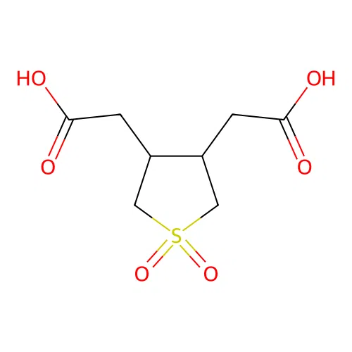2,2'-(1,1-Dioxidotetrahydrothiophene-3,4-diyl)diacetic acid structure