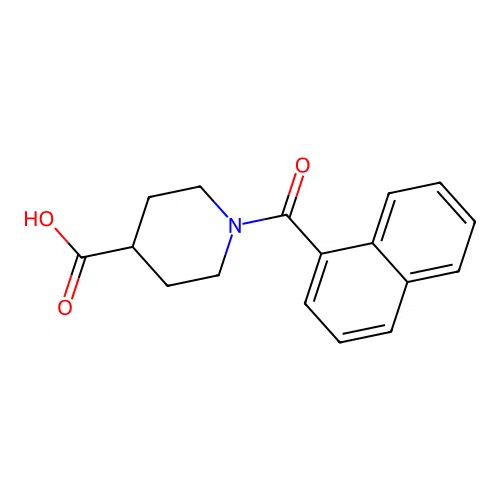 1-(naphthalene-1-carbonyl)piperidine-4-carboxylic Acid structure
