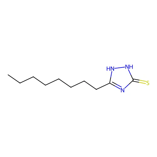 5-Octyl-1,2-dihydro-1,2,4-triazole-3-thione structure