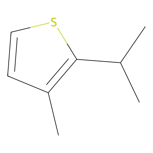 Thiophene, 2-(1-methylethyl)-3-methyl structure