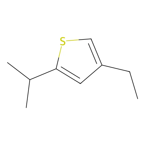 Thiophene, 3-ethyl-5-isopropyl structure