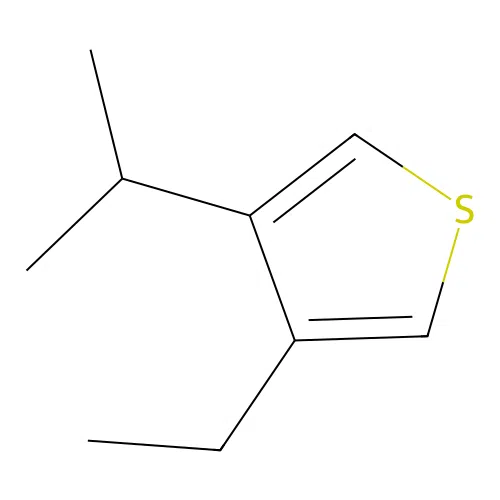 Thiophene, 3-ethyl-4-isopropyl structure