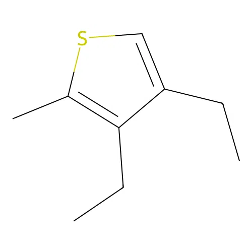 Thiophene, 3,4-diethyl-2-methyl structure