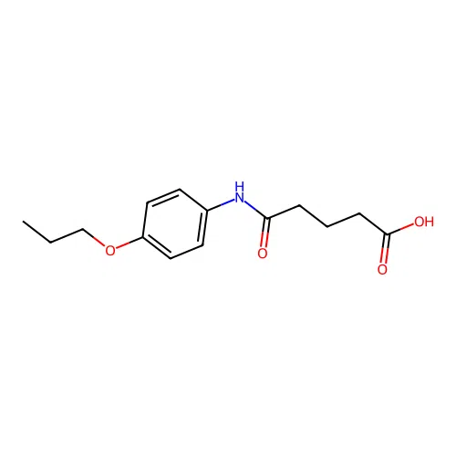 5-Oxo-5-[(4-propoxyphenyl)amino]pentanoic acid structure