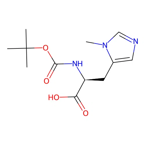 Boc-his(3-ME)-OH structure