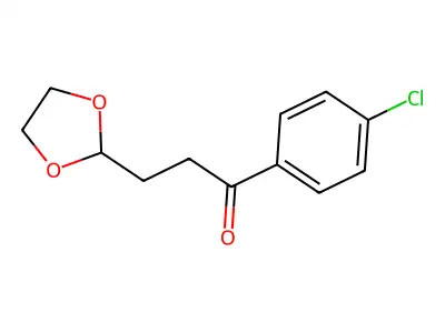 1-(4-Chlorophenyl)-3-(1,3-dioxolan-2-yl)propan-1-one structure