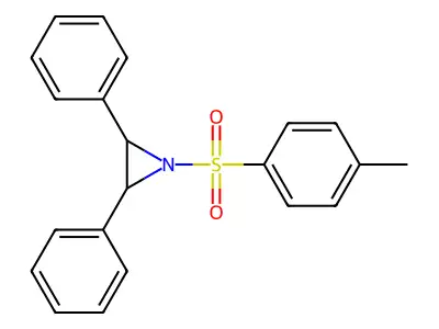 1-(4-Methylbenzene-1-sulfonyl)-2,3-diphenylaziridine structure