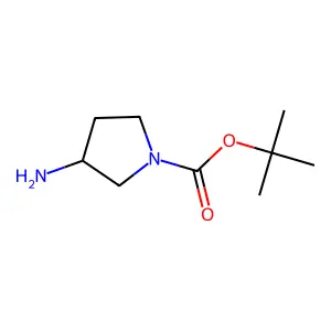 (3R)-(+)-3-(tert-Butoxycarbonylamino)pyrrolidine structure
