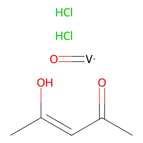 Dichlorooxo(pentane-2,4-dionato-O,O')vanadium structure