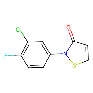 2-(3-Chloro-4-fluorophenyl)isothiazol-3(2H)-one structure
