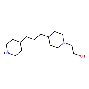 4-(3-(4-Piperidyl)propyl)piperidine-1-ethanol structure