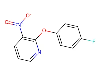 2-(4-Fluorophenoxy)-3-nitropyridine structure