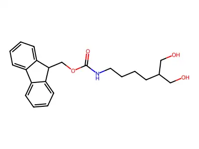 (9H-Fluoren-9-yl)methyl (6-hydroxy-5-(hydroxymethyl)hexyl)carbamate structure