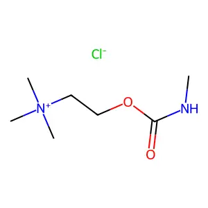 Ethanaminium, N,N,N-trimethyl-2-(((methylamino)carbonyl)oxy)-, chloride (1:1) structure