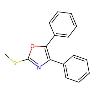 2-(Methylthio)-4,5-diphenyloxazole structure
