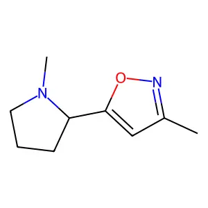 3-Methyl-5-(1-methyl-2(S)-pyrrolidinyl)isoxazole structure