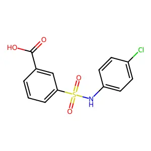 3-((4-Chlorophenyl)sulfamoyl)benzoic acid structure