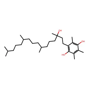 2-(3-Hydroxy-3,7,11,15-tetramethylhexadecyl)-3,5,6-trimethylbenzene-1,4-diol structure