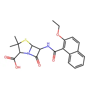 Nafcillin structure