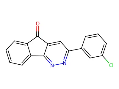 3-(3-chlorophenyl)-5H-indeno[1,2-c]pyridazin-5-one structure