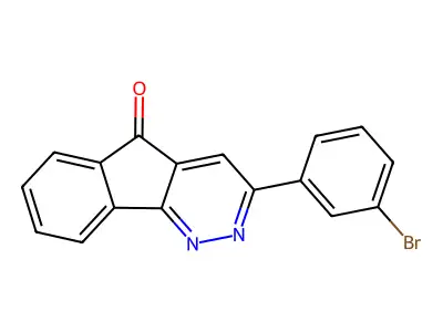 3-(3-bromophenyl)-5H-indeno[1,2-c]pyridazin-5-one structure