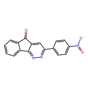 3-(4-nitrophenyl)-5H-indeno[1,2-c]pyridazin-5-one structure
