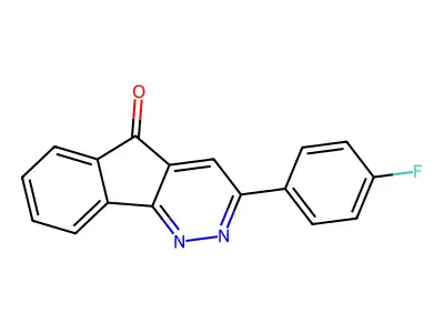 3-(4-fluorophenyl)-5H-indeno[1,2-c]pyridazin-5-one structure