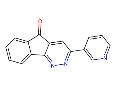 3-(3-pyridinyl)-5H-indeno[1,2-c]pyridazin-5-one structure