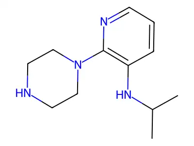3-Pyridinamine, N-(1-methylethyl)-2-(1-piperazinyl)- structure
