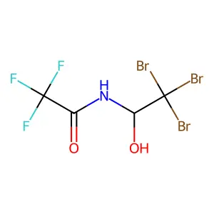Acetamide, 2,2,2-trifluoro-N-(2,2,2-tribromo-1-hydroxyethyl)- structure