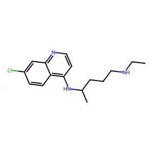(+-)-Desethylchloroquine structure