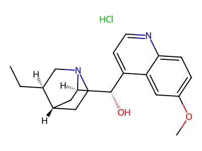 Hydroquinine, hydrochloride structure