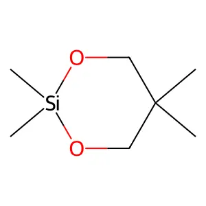 2,2,5,5-Tetramethyl-1,3-dioxa-2-silacyclohexane structure